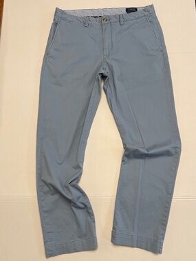 POLO RALPH LAUREN LIGHT  BLUE STRAIGHT STRETCH FIT THE POLO CHINO PANTS 34x32